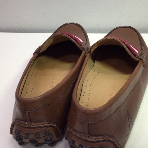 SMATHERS & BRANSON DRIVING MOCCASIN LOAFERS ALABAMA LOGO  10.5 M WORN ONCE LIKNU main image 7